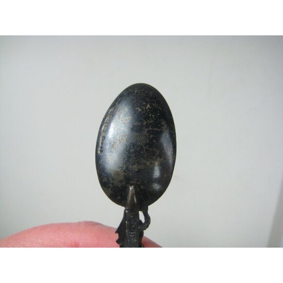 Edinburgh Souvenir Spoon Silver Antique Thistle Signed - Picture 7 of 11